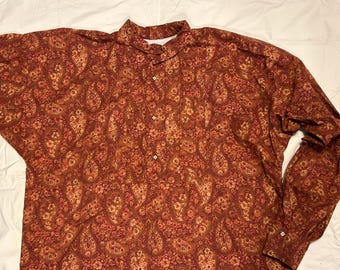 Camisa plisada de cuello de 20" - Camisa formal victoriana de algodón con pechera delantera