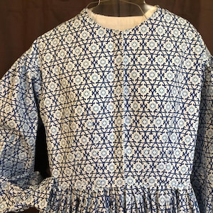 Bust 38&quot; Waist 30&quot; Visiting/Day dress Civil War era reenacting, Victorian, trek, prairie, frontier, historic, bounding, old fashioned