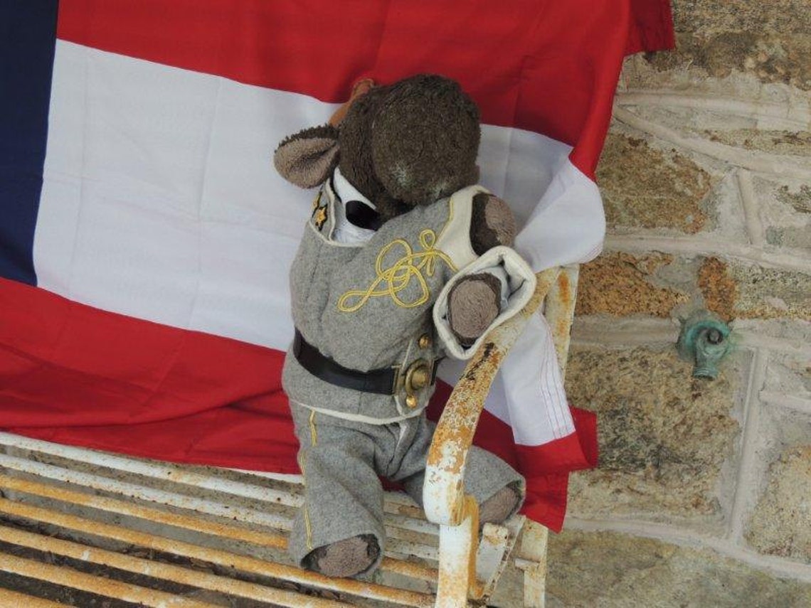 Civil War Confederate Jean Cloth Vest Size 48 Etsy