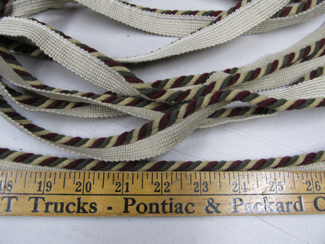 4 Yards 3/8 Inch Lip Cording for Sewing Upholstery Crafts or Etsy