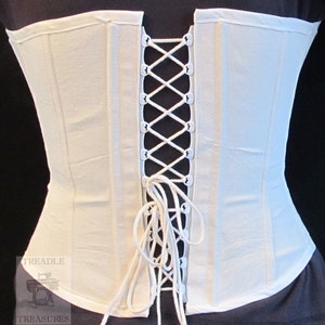 Nursing Corset Civil War Era mid-bust made to order image 4