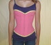 Corset - Choice of Color and Trim - Unlined - custom made - cotton canvas fabric, flexible boning 