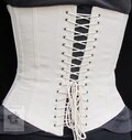 Civil War Lined Working Corset with Grommets - Custom Made - 1860's Victorian
