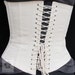 Civil War Lined Working Corset with Grommets - Custom Made - 1860's Victorian 
