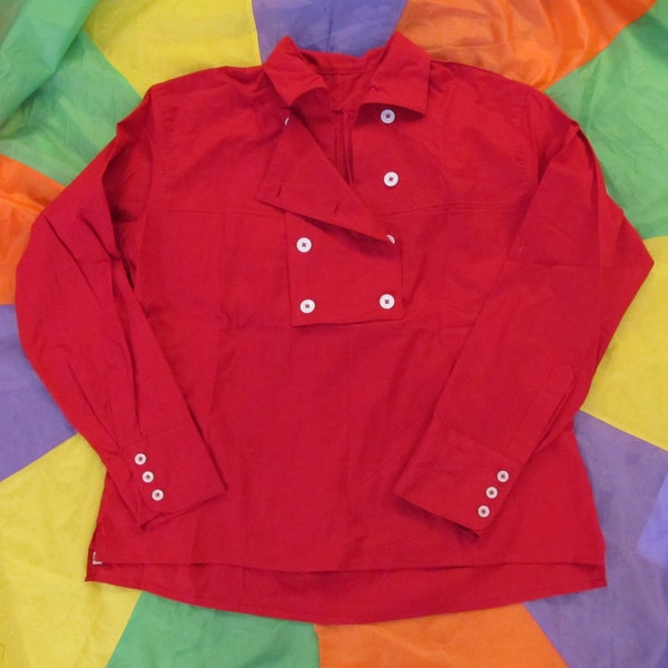 Monkees 18" Neck / Extra Large, 8 button Bib Front Shirt - Red, Blue, black or Yellow