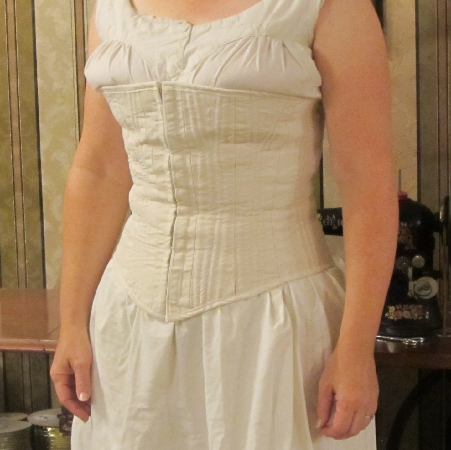 Corded Corset Custom Made Hook and Eye Tape in Front Etsy