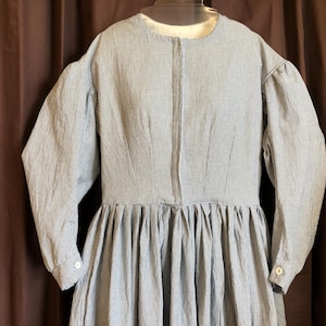 Bust 39&quot; Waist 32&quot; Camp/work dress Civil War era reenacting, Victorian, trek, prairie, frontier, historic, bounding, old fashioned