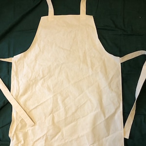 Men&#39;s Civil War era apron, cotton canvas, surgeon, butcher, photographer, shop keeper - large, full coverage, historic, old fashioned