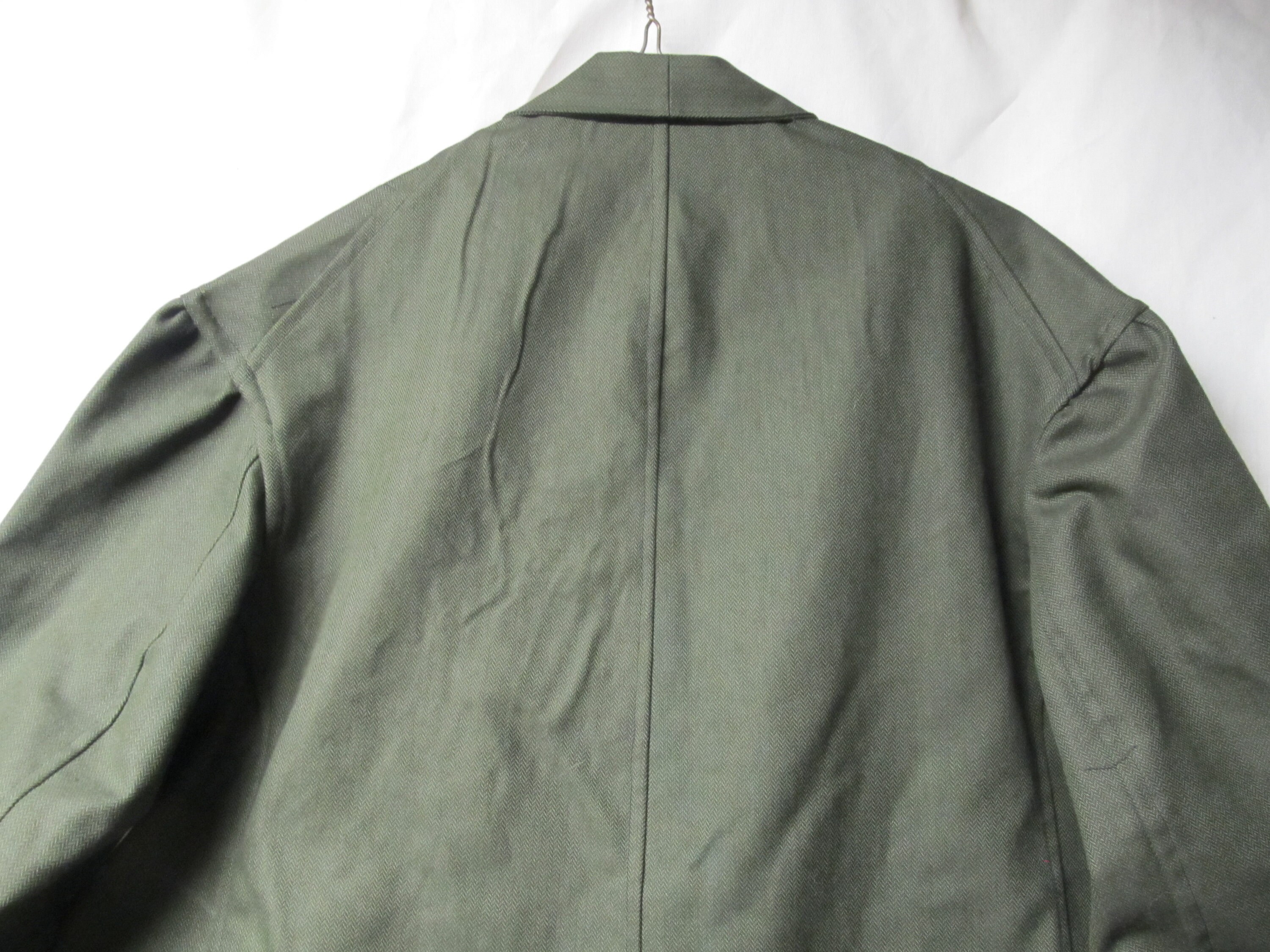 Size 44 Civilian Sack Coat Green & Black Herringbone | Etsy