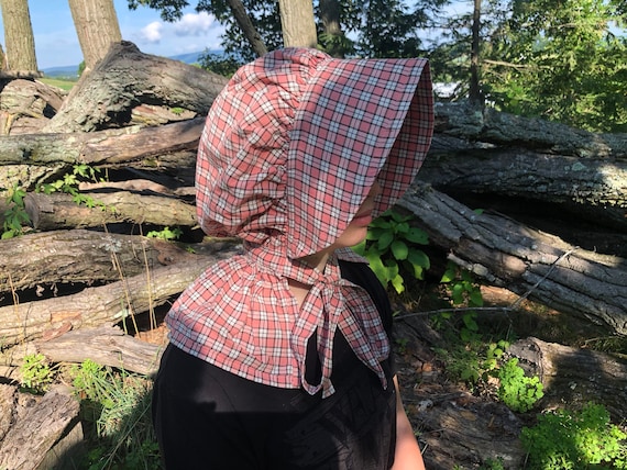 Bonnet With Neck Shade Historically Accurate Historic Reenactment Prairie,  Colonial, Civil War, Wild West, Trek, Old Fashioned -  Canada