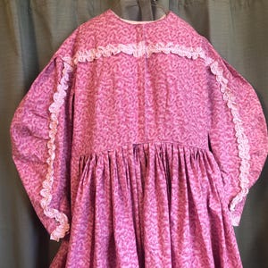 Bust 47&quot; / Waist 40&quot; - Civil War Hoop Reenacting Dress - Victorian, prairie, trek, frontier, gold rush, old west, 1860&#39;s, 19th century