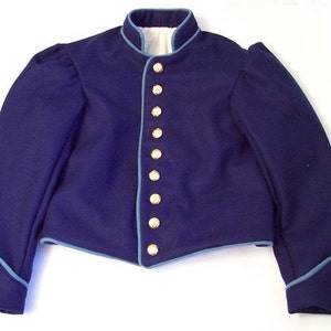 Civil War Mens Union Infantry Wool Shell Jacket Size 36 Handmade