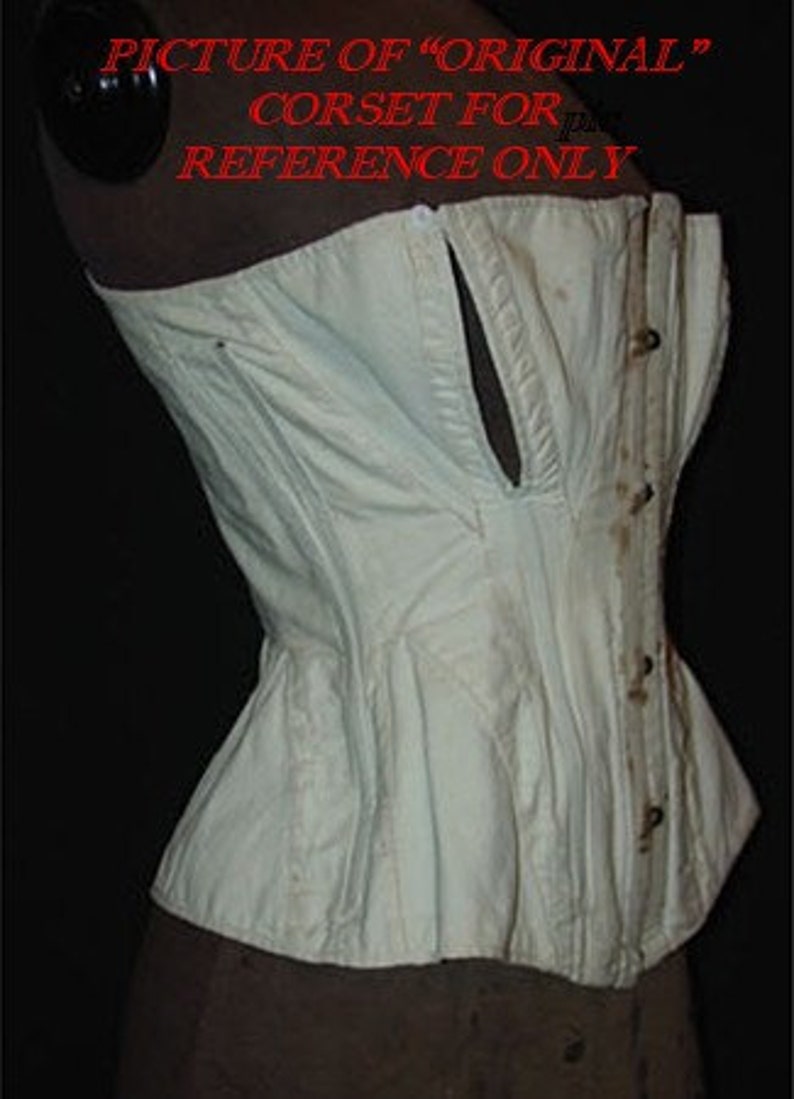 Nursing Corset Civil War Era mid-bust made to order image 5