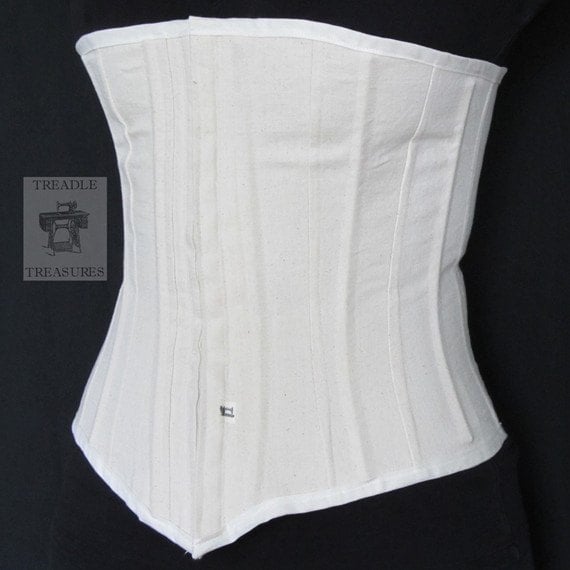 Working Corset Custom Order Metal Bones and Grommets Hook and Eye Tape  Civil War / Victorian Era, Old West / Saloon, Trek 