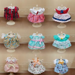 Calico Critters & Sylvanian Families Doll Clothes - Authentic Sisters Outfit- Fits Child Figures - Replacement Clothes - Doll Dresses Only