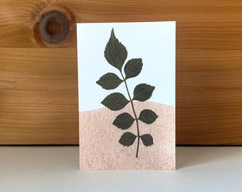 Leaf Watercolor 12 Card Set. Botanical Mini Notecards Stationery. Set of 12 Artistic Gift Cards with Envelopes