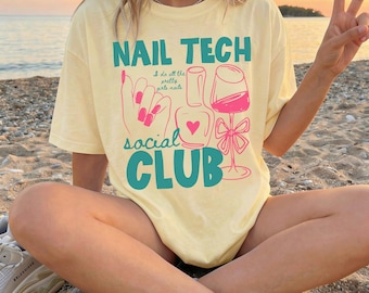 Comfort Colors® Nail Tech Shirt, Nail Tech T-Shirt, Manicurist Shirt, Nail Tech Gift, Nail Boss Shirt, Salon Apparel, Gift for Nail Tech