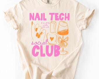 Comfort Colors® Nail Tech Shirt, Nail Tech T-Shirt, Manicurist Shirt, Nail Tech Gift, Nail Boss Shirt, Salon Apparel, Gift for Nail Tech