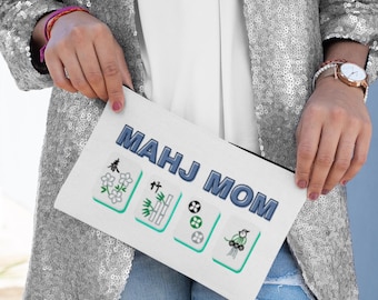 Mahjong Tile Tasche für Mütter, Spiel mit Reißverschluss