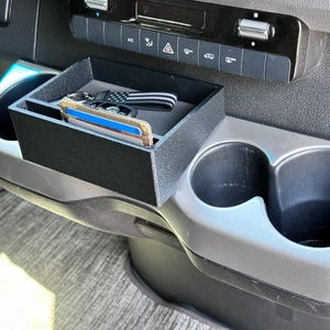 Mercedes Sprinter Mini Cup Holder Tray With Front Pocket