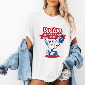 Vintage Boston Fenway Park inspiriert Baseball-T-Shirt Unisex | MLB Baseball Sport Fan Merch | Boston Baseball T-Shirt | Geschenk für Sie oder Ihn