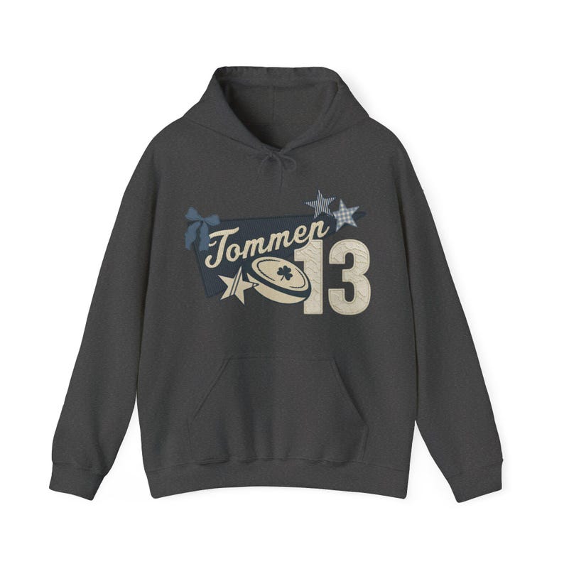 Tommen 13 Pennant Hoodie | 13 Bookish Merch | Tommen Crewneck | Bookish Gift | Book Merch image 3