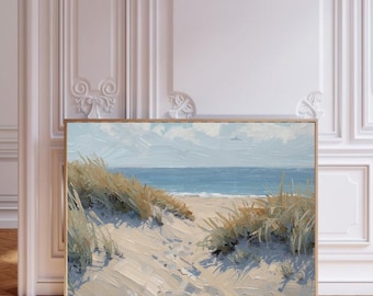 Coastal Beach Art Print | Beachy Wall Art Prints | Coastal Cowgirl Wall Art | Cute Bedroom Poster | Beach House Nautical Wall Art Summer