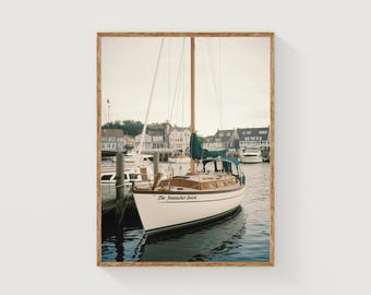 Vintage East Coast Sailboat Wall Art| Coastal Print | Vintage Yacht American Poster | Nantucket Summer Magazine | Old Money Dorm Decor