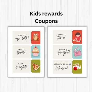 Encouragez les bons comportements avec une récompense pour enfants mignons, encouragez les actions positives avec des enfants amusants, des bons de réduction pour enfants, des bons de réduction pour enfants