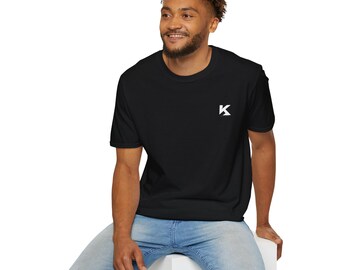 Minimalist Streetwear T-Shirt | Bold K Logo Tee | Koultured Casual Graphic Shirt | Trendy Unisex Shirt | Aesthetic Upper Chest Logo Tee