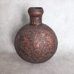 Antique Copper Water Vessel 38cm – Tibetan Ritual Pot