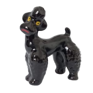Vintage Lefton Pottery Poedelhondbeeldje gemaakt in Japan
