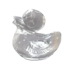 Pukeberg Glass Duck Figurine, Collectible, Paperweight Designed by Stig A. Kärrstrand 1960s