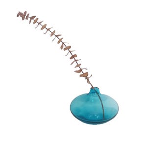 Vintage IKEA Salong Vase in Turquoise – Hand-Blown Glass by Johanna Jelinek