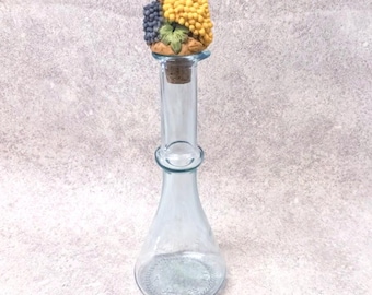 Italiaans glas olie- en azijnflesje • Vintage - 250 ml
