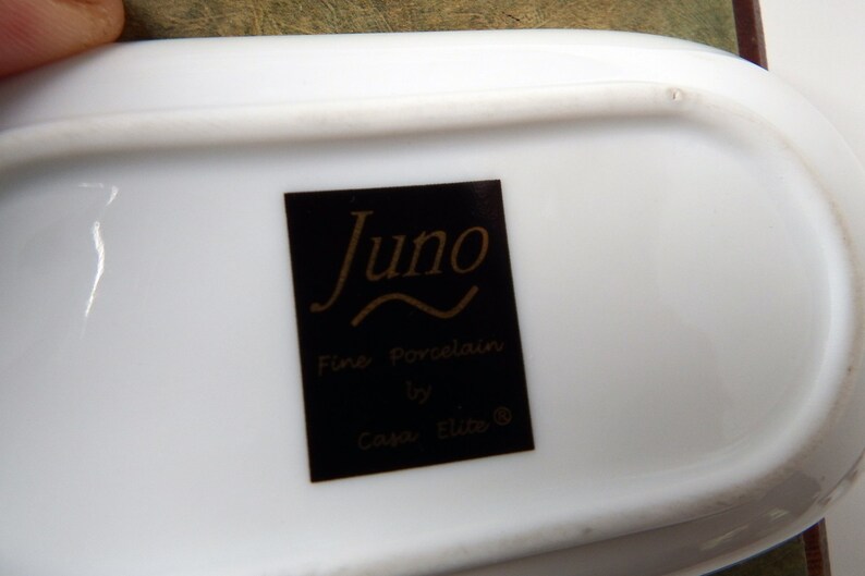 Salt /& Pepper Tray Vintage Juno Porcelain Bacchus Motif Elegant Salt and Pepper