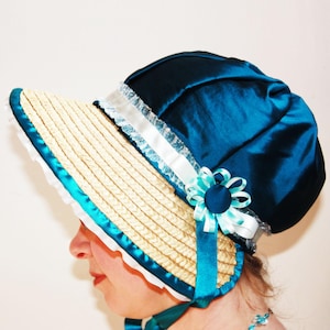 Poke Bonnet Making Steps _ Making guidelines of Bonnet _ Women Poke Bonnet _ Regency Dress Bonnet Word File Download
