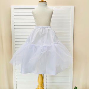 White Custom Handmade Petticoat Ankle Length Ankle Length Tea Length Dress Accessory Ball Gown Bridesmaids Flower Girl Dress Undergarment