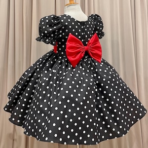 dot cotton fancy dress Girl's Fancy Dress, Size 12 ,Knee length ,White Polkadots in Pink,100% Cotton