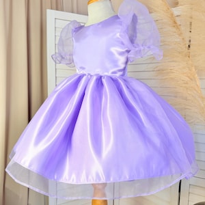 open lace back dress LILAC Light Purple Twirl Dress U-PICK Sleeve length in baby, toddler,   Flax and Wool Threads