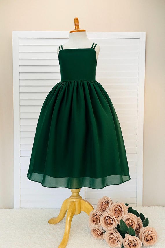 wearing a green dress in a dream Dream Chaser Frill Hem Babydoll Dress Green main image 1