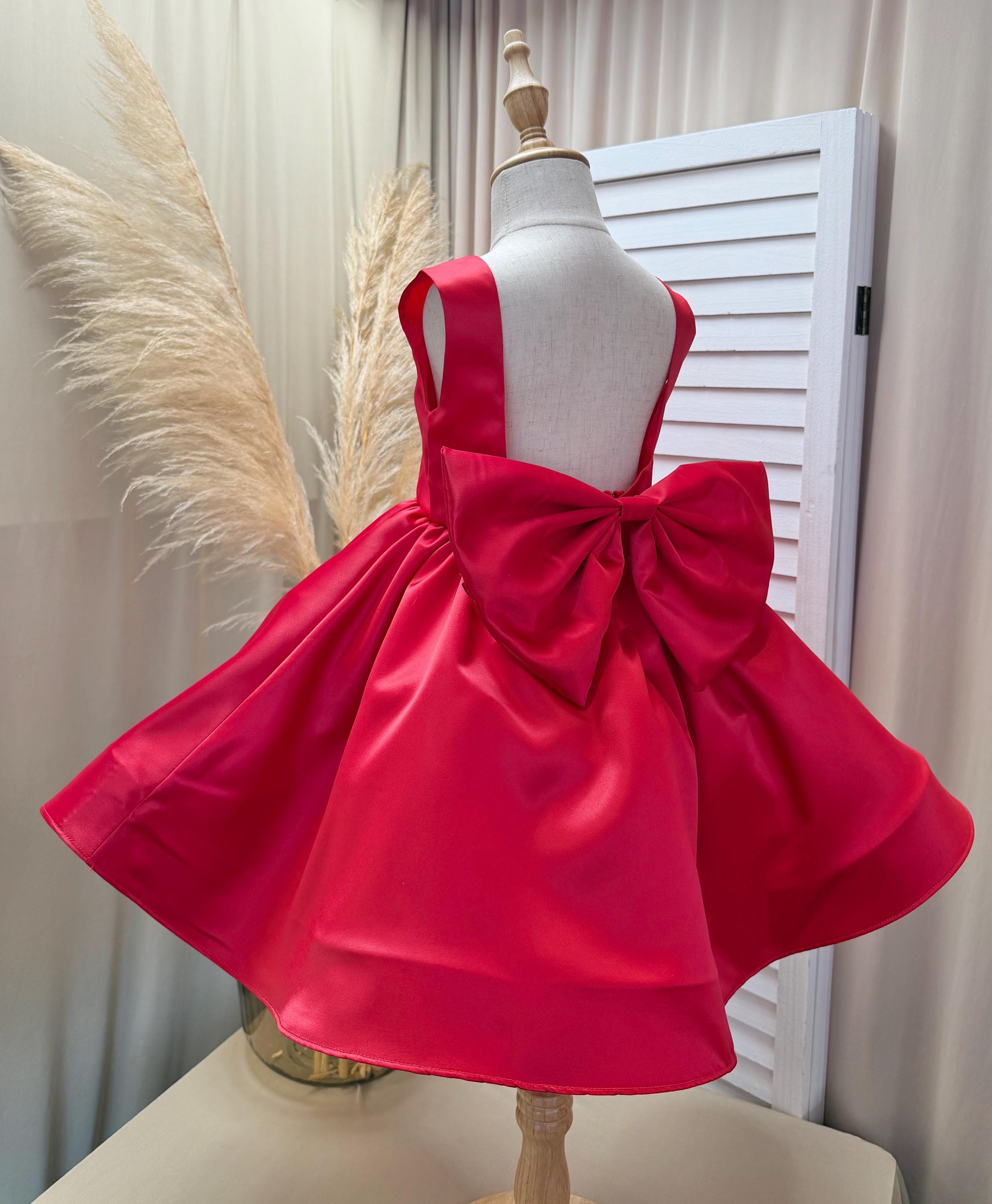 open lace back dress Prosperina Red Cotton Romper Dress - Cotton Dresses main image 1