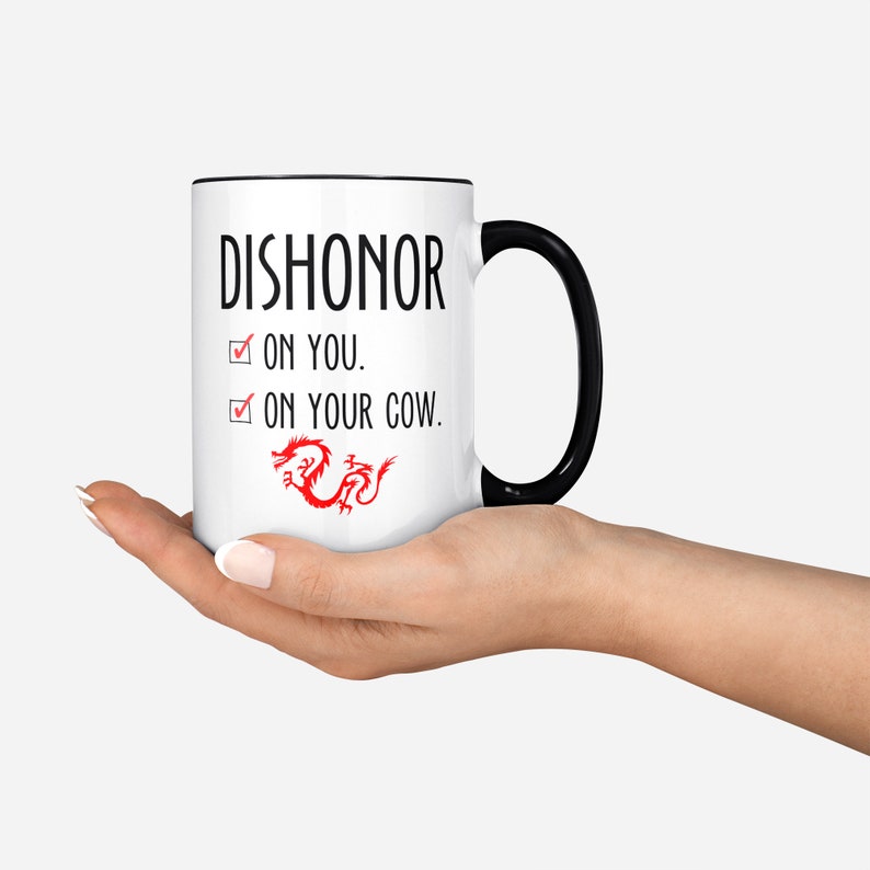 Disney Mulan Dishonor on Your Cow Disney Coffee Cup Mulan | Etsy