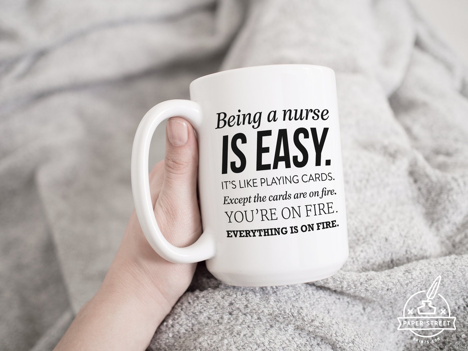 Funny Nurse Gift Nurse Playing Cards Nurse Mug Nurse Gift Idea Etsy