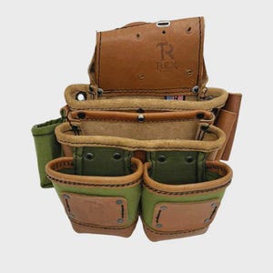Leather Fastener Pouch GEN. CARP (6 bags)