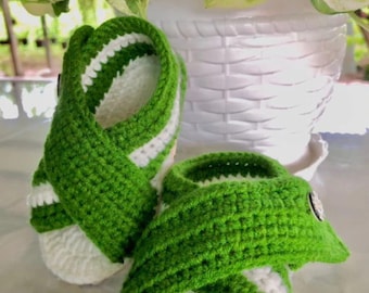 Hand Crochet Baby Sandals – Soft Cotton Padded Sole Summer Shoes