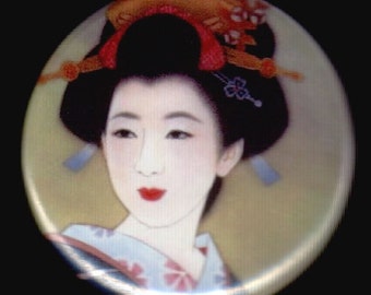 Madame Schmetterling Geisha Button