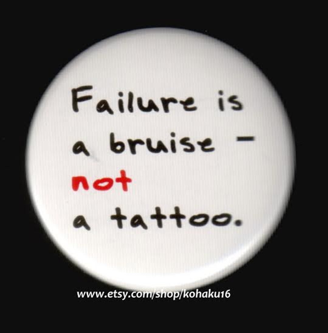Overcome Failure Button - Etsy