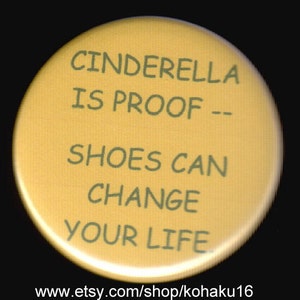 Cinderella Shoe Proof Button