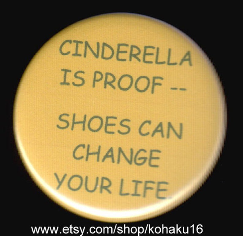 Cinderella Shoe Proof Button image 1